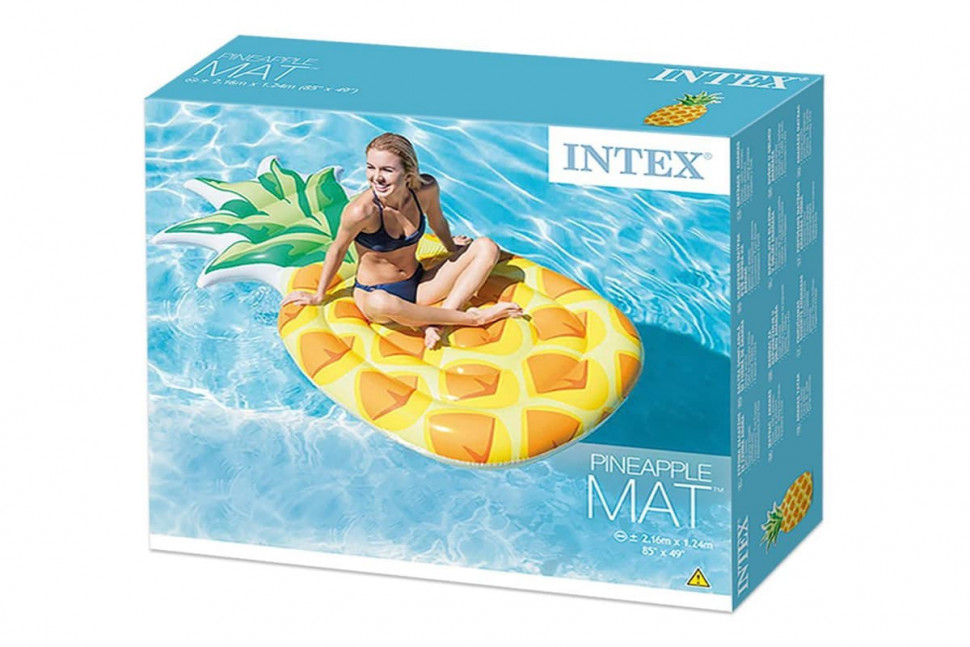 Матрас Intex надувной Кусок пиццы Ананас Pineapple Mat 58761