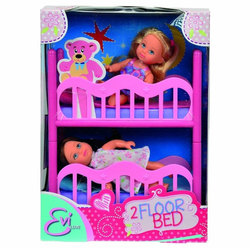 Кукла Simba Еви 2 шт с кроваткой 5733847
