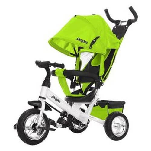 Велосипед детский Moby Kids Comfort 10x8 EVA трехколесный зеленый