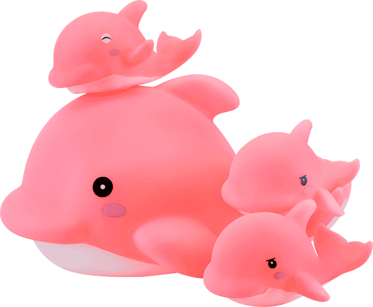 Игрушка для ванной Курносики Семейка дельфинов 25075