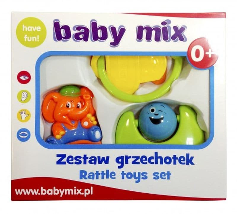 Набор погремушек Baby Mix "Зверюшки"