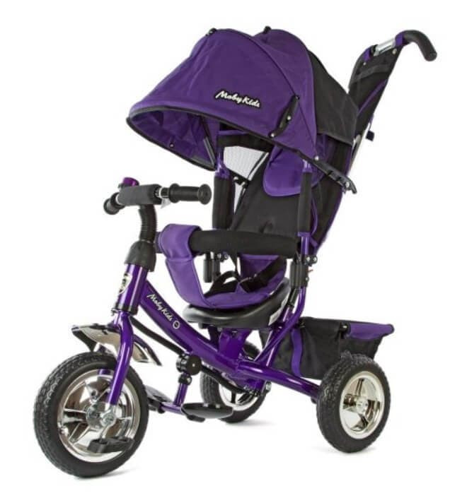 Велосипед трехколесный Moby Kids Comfort 10x8 EVA 950D фиолетовый