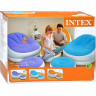 Надувное кресло с пуфиком Intex Cafe Chaise Chair 68572