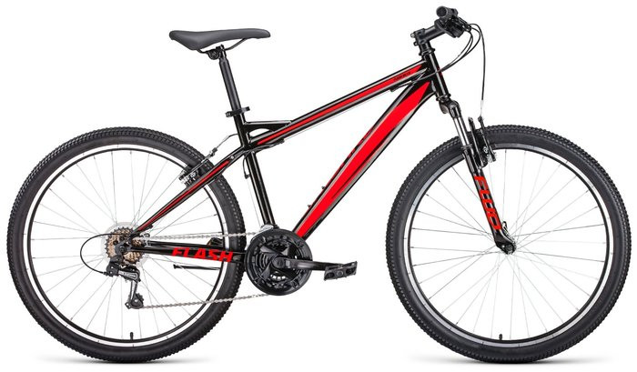Велосипед Forward Flash 26 1.2 2022 г 26" рама 19" Черный/Красный
