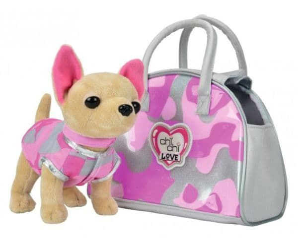 Собачка Chi Chi Love Чихуахуа Розовый камуфляж с сумочкой 5890597