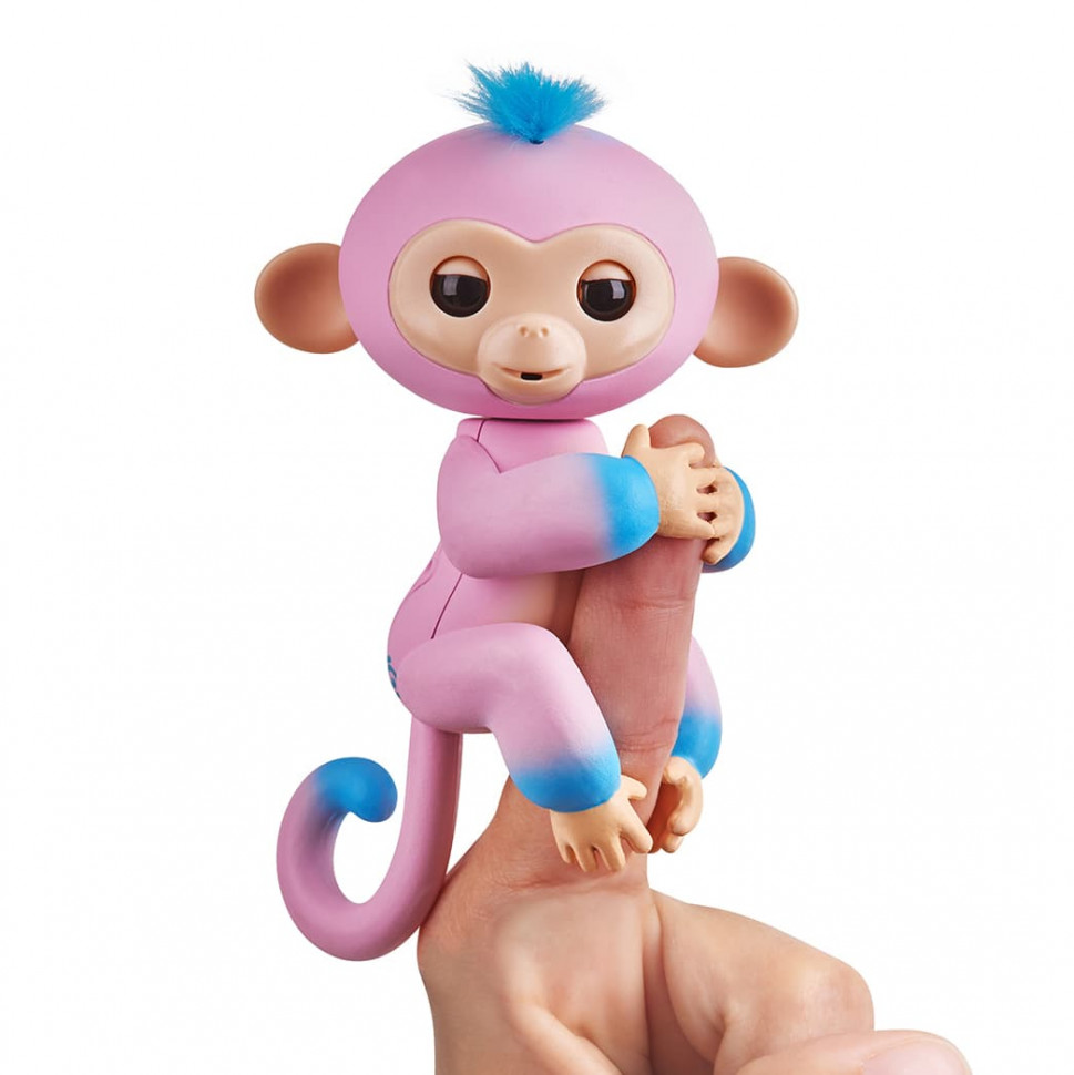 Интерактивная обезьянка КАНДИ розовая и голубая 12 см 3722