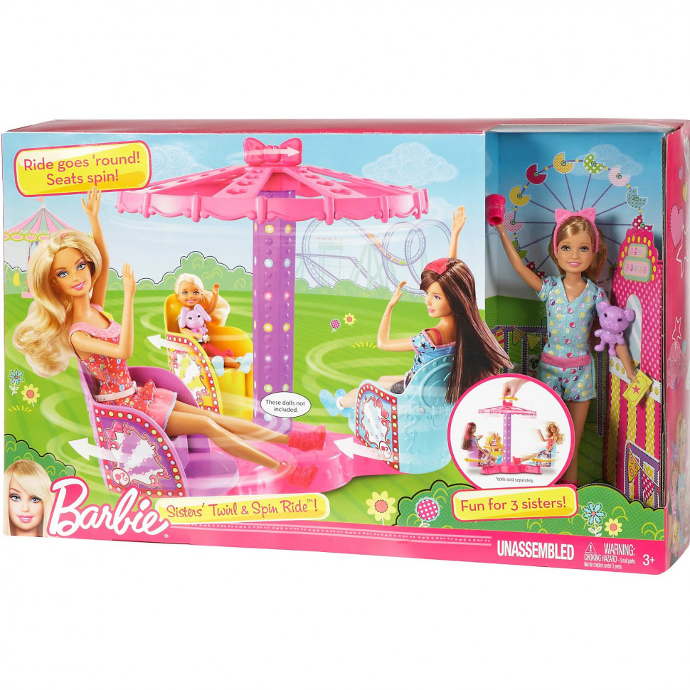 Набор Barbie MATTEL Аттракцион для сестер Барби кукла Челси 9060X 