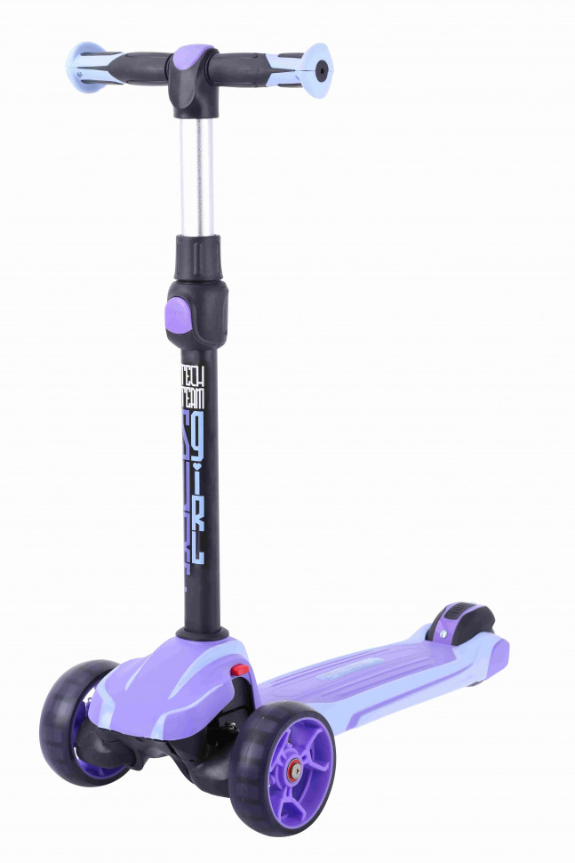 Самокат трехколесный TechTeam Surf girl 2022 фиолетовый