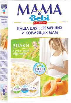 Каша Mama&Bebi Premium Злаки с кусочками абрикоса 200 г
