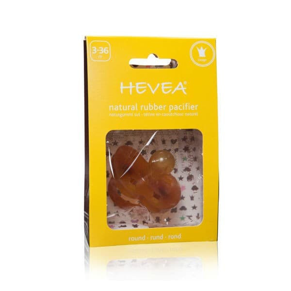 Соска-пустышка HEVEA Crown 3+ 43204