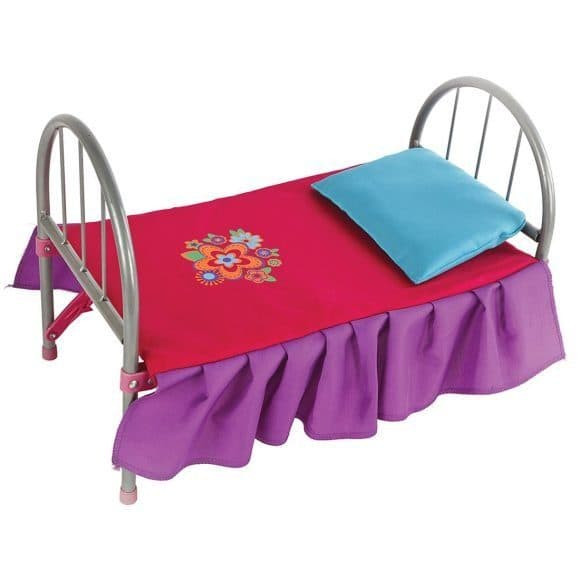 Кроватка Mary Poppins для кукол металлическая Цветочек 67126
