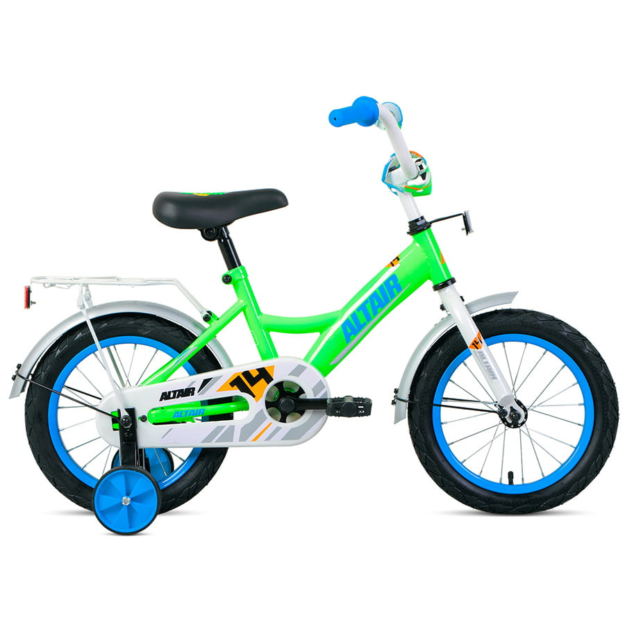 Велосипед Altair Kids 1 ск 20-21 г 14" рама 14" Зеленый/Синий/1BKT1K1B1003