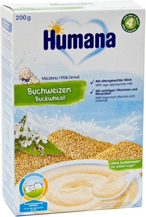 Каша Humana (Хумана) молочная Гречка с 4 мес 200 гр 77557