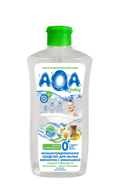Средство AQA baby концентрированное для мытья ванночек с ромашкой 500 мл