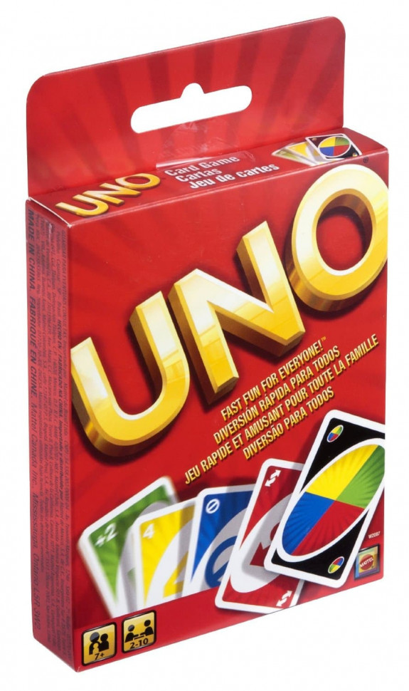 Игра карточная MATTEL Уно Классическая UNO W2087 