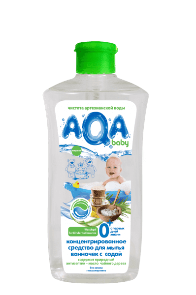 Средство AQA baby концентрированное для мытья ванночек с содой 500 мл