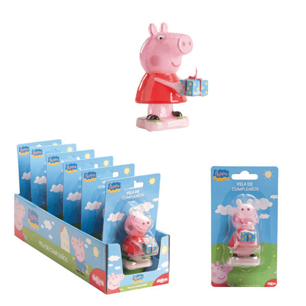 Свеча Peppa Pig "С днем рождения" купить в интернет-магазине Денма.