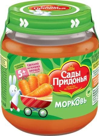 Пюре Сады Придонья морковь с 5 мес 120 г