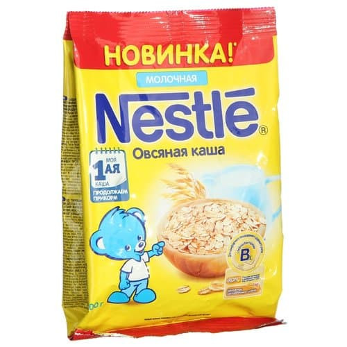 Каша Nestle NEW молочная Овсяная с 5 мес 200 г
