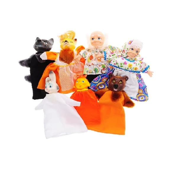Кукольный театр ВЕСНА 7 персонажей набор 1 В292 фото, купить, отзывы, выбрать, цена