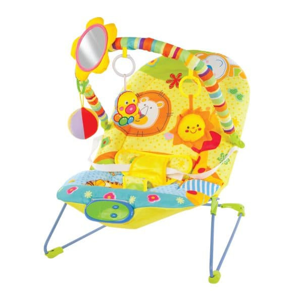 Кресло-качалка Жирафики Сафари с зеркальцем вибрацией и музыкой 939430