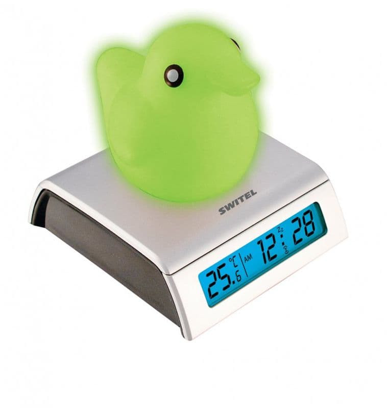 Светящийся термометр часы с будильником для детской Switel BC150