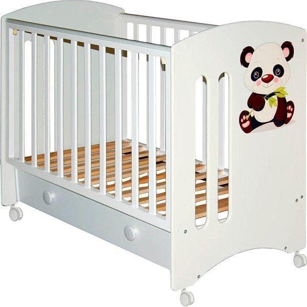 Детская кроватка Можгинский лесокомбинат Laluca Софи Кроха панда с ящиком