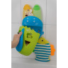 Organizer-sorter DINO with a shelf for toys and bath accessories green