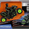 The Flaming engine motorcycle Stunt R/C battery turn wheels to move laterally