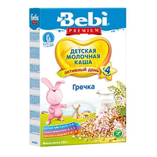 Каша Bebi (Беби) Premium гречка с молоком с 4 мес. 200 г