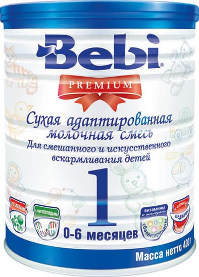 Заменитель Bebi Premium 1 с рождения 400 гр.