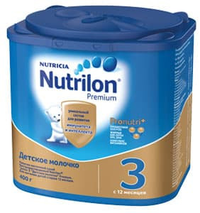 Детская молочная смесь Nutrilon Premium 3 400 г с 12 мес.