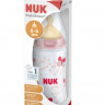 Бутылочка NUK First Choice Plus с соской из латекса Бабочка отверстие М размер 1 300 мл