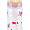 Бутылочка NUK First Choice Plus с соской из латекса Бабочка отверстие М размер 1 300 мл