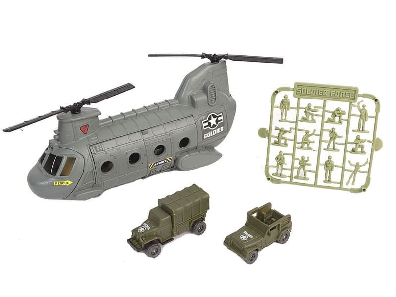 Игровой набор Chap Mei Нано-армия Транспортный вертолет с наполнением 