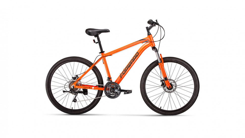 Велосипед Forward Hardi 26 2.0 D AL 2022 г 26" рама 18" Оранжевый/Черный