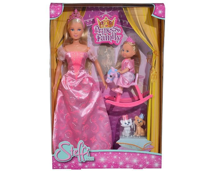 Куклы Simba Штеффи и Еви Принцессы 5733223