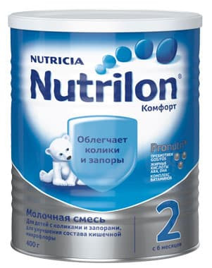 Детская молочная смесь Nutrilon Комфорт 2 400 г с 6 мес