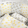 Комплект в кроватку AmaroBaby Premium Пингвины 19 предметов желтый бязь