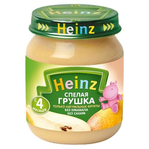 Пюре Heinz Спелая грушка с 4 мес 120 г