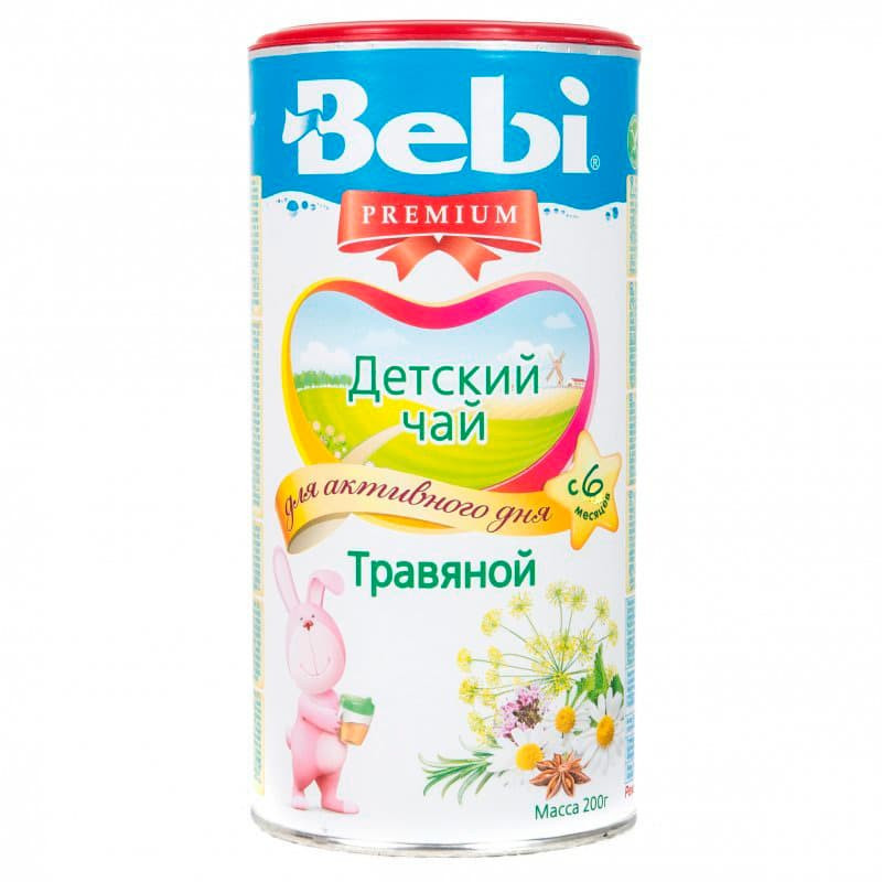 Чай детский Bebi Premium Травяной с 6 мес. 200 гр.