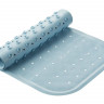 Anti-slip rubber bath Mat 34. 5x76 cm ROXY-KIDS blue with holes