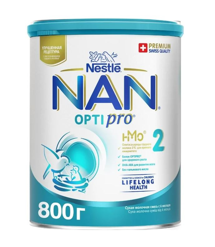 Смесь NAN (Nestlé) 2 Optipro 800 г 