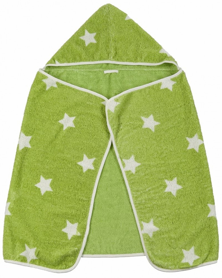 Полотенце Happy Baby FLUFFY Green с капюшоном 34017
