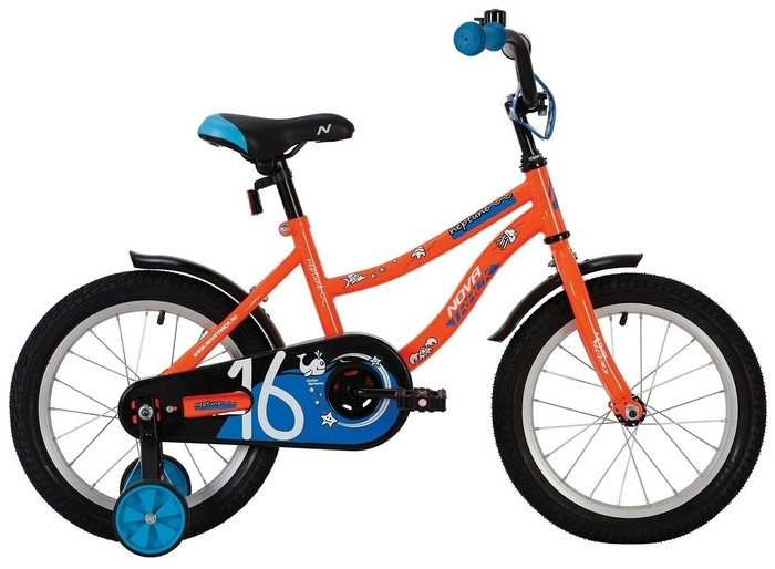 Велосипед NOVATRACK NEPTUNE 16" оранжевый