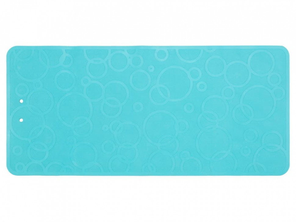 Anti-slip rubber bath Mat 35x76 cm ROXY-KIDS aquamarine with holes