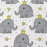 Set of bed linen Topotushki Elephant with a crown 3 items
