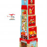 Кубики SCRATCH 6181088 Stacking Tower Cars and helicopter