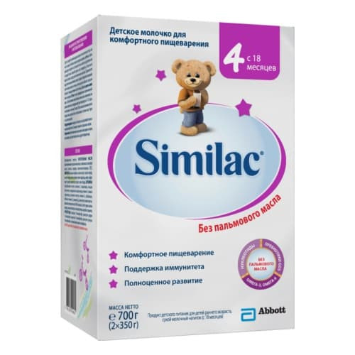 Детская смесь Similac 4 картон 700 гр с 18 мес