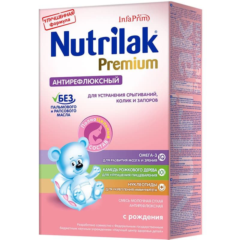 Молочная смесь Nutrilak Premium Антирефлюксный Заменитель молока с рождения 350 гр